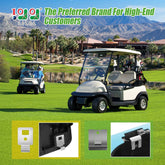 10L0L Golf Cart Seat Hinge Plate Set